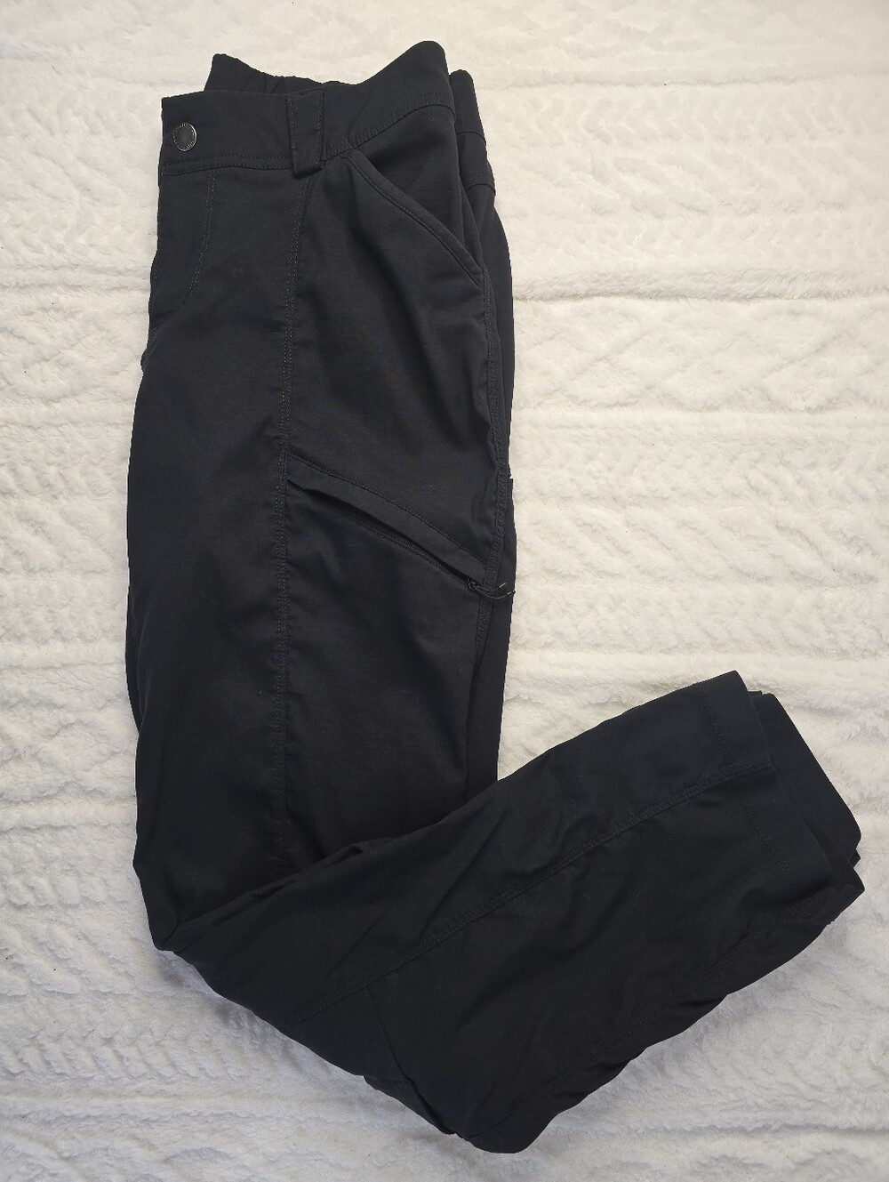 Duluth Trading Hiking Pants Black Roll Tab Convertible Cargo Outdoor 8X29